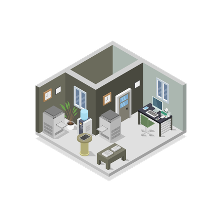 Office Room  Illustration