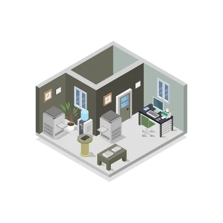 Office Room  Illustration