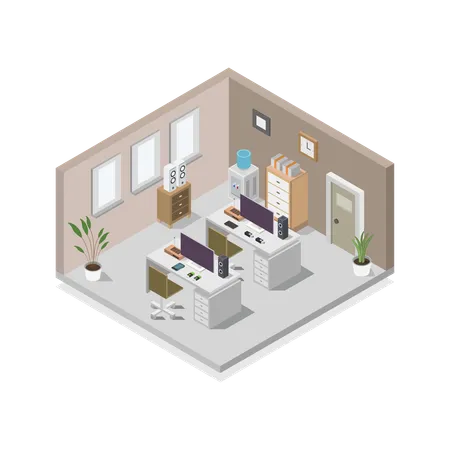 Office Room  Illustration