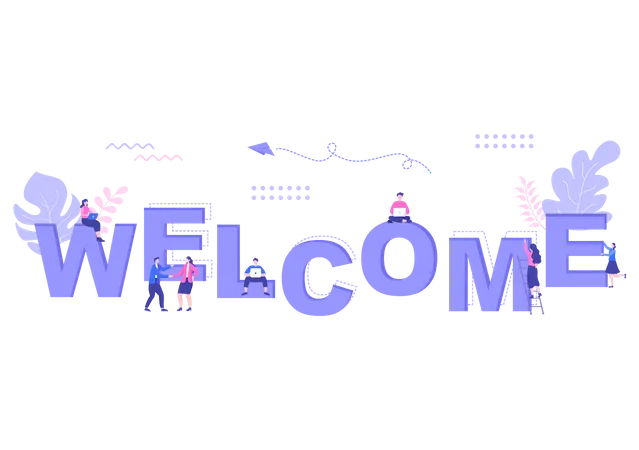 Office Welcome Illustration