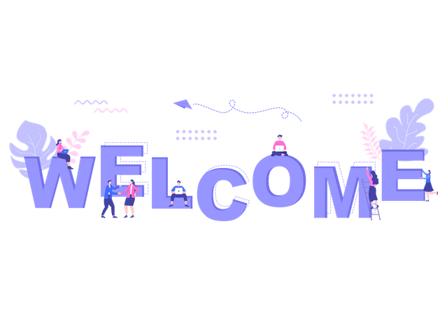 Office Welcome  Illustration