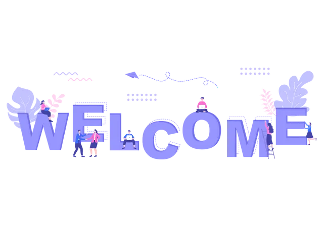 Office Welcome  Illustration