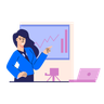 illustrations of office woman