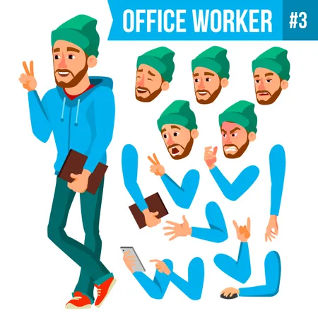 Office Worker Illustration