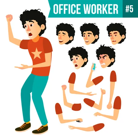 Office Worker  Illustration