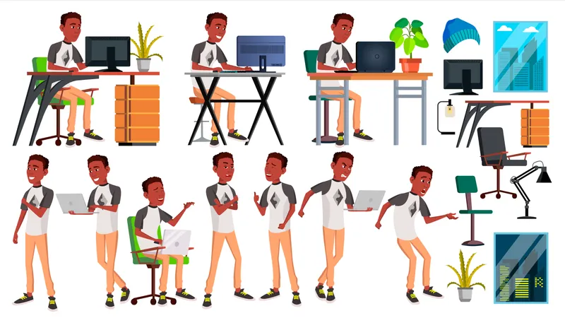 Office Worker  Illustration