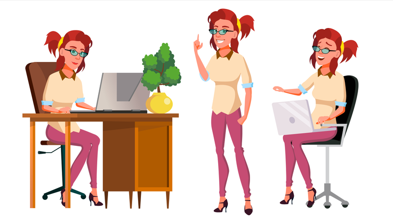 Office Worker  Illustration