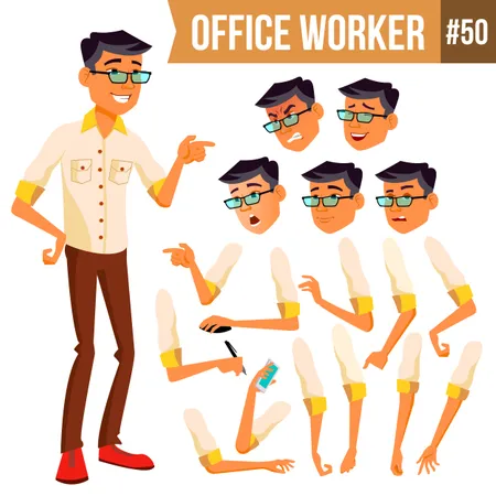 Office Worker  Illustration