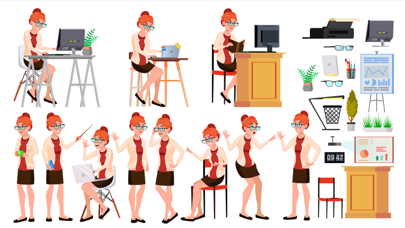 Office Worker  Illustration