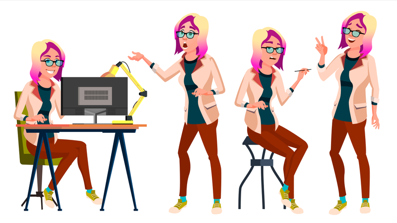 Office Worker  Illustration