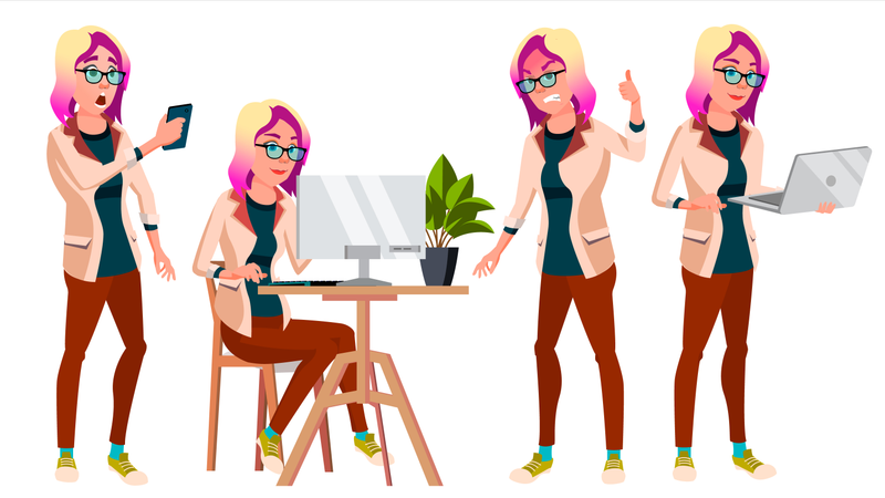 Office Worker  Illustration