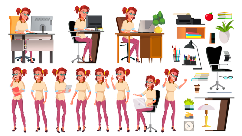 Office Worker  Illustration
