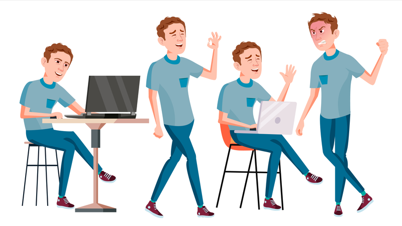 Office Worker  Illustration