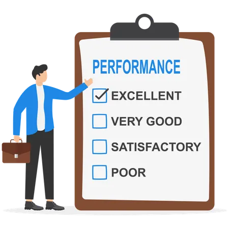 Office Worker Performance  Illustration