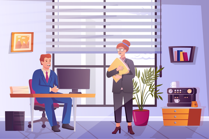 Office workers  Illustration