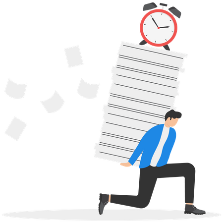 Office workload  Illustration