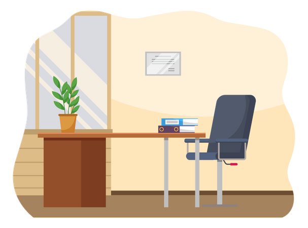 Office workplace  Illustration