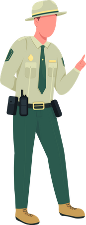 Officier de la police de l'environnement  Illustration