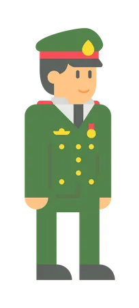 Officier militaire  Illustration