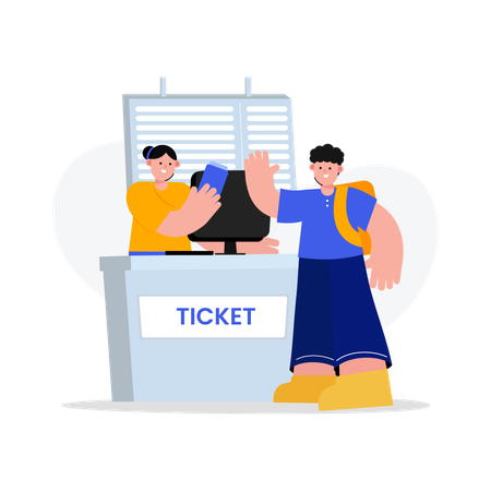 Offline purchase of tickets for public transportation  イラスト