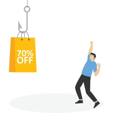 Offre de réduction sur les achats  Illustration