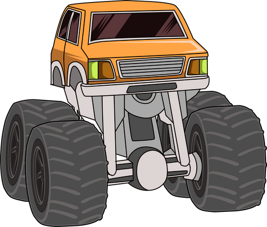 Geländegängiger Monstertruck  Illustration