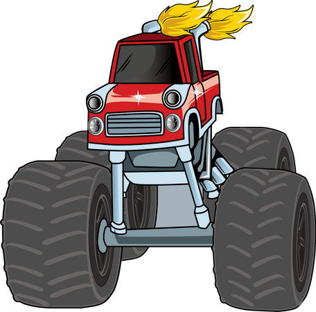 Geländegängiger Monstertruck  Illustration