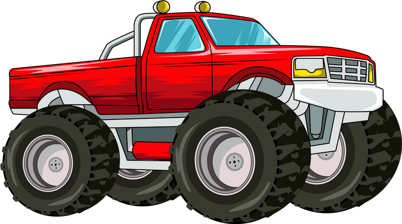 Geländegängiger Monstertruck  Illustration