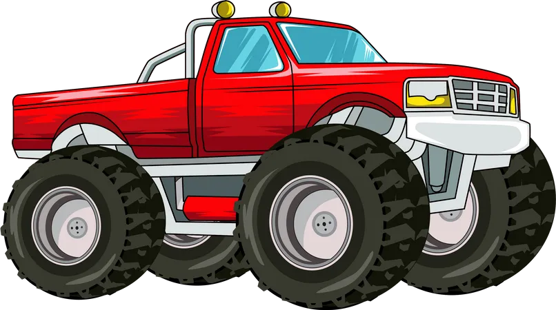 Geländegängiger Monstertruck  Illustration