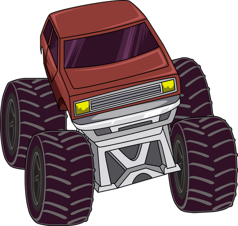 Geländegängiges Monstertruck-Auto  Illustration