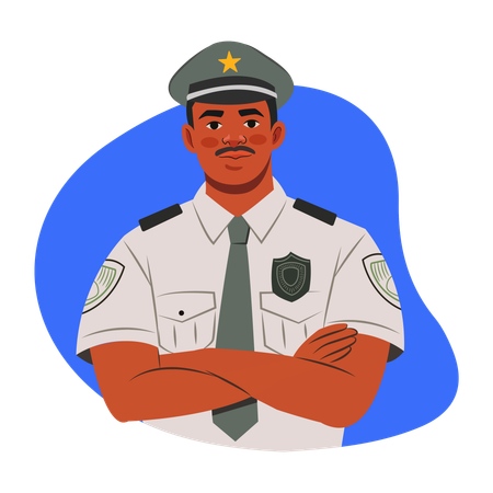 Oficial de policía  Illustration