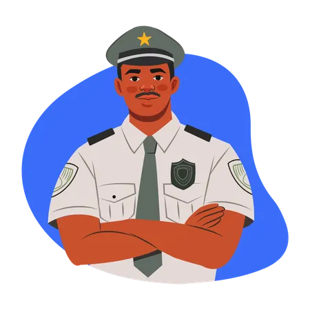 Oficial de policía  Illustration