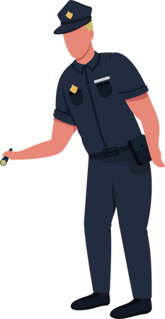 Oficial de policía  Ilustración