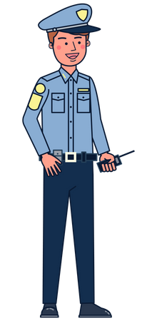 Oficial de policía  Ilustración