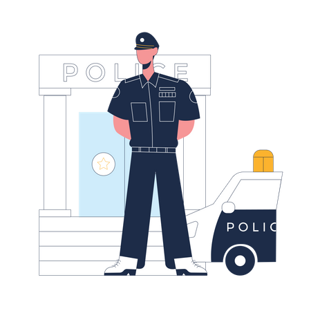 Oficial de policía  Illustration