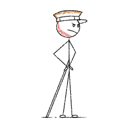 Oficial Stickman  Ilustración
