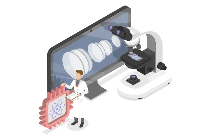 Oftalmología en línea  Ilustración