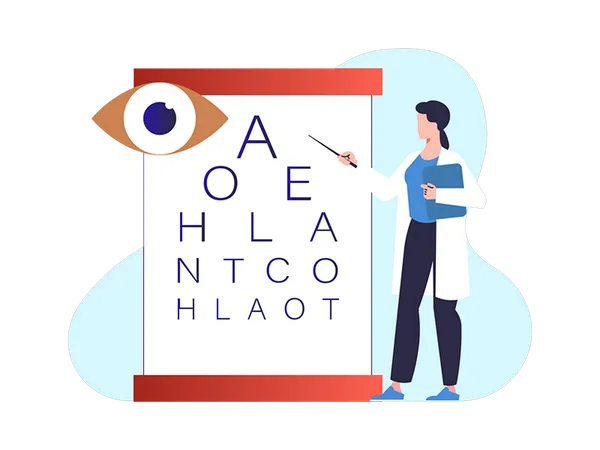 Control oftalmólogo  Ilustración
