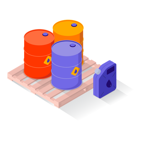 Oil barrel  Illustration