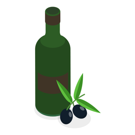 Oil Bottles  Illustration