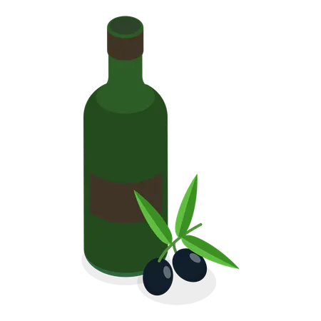 Oil Bottles  Illustration