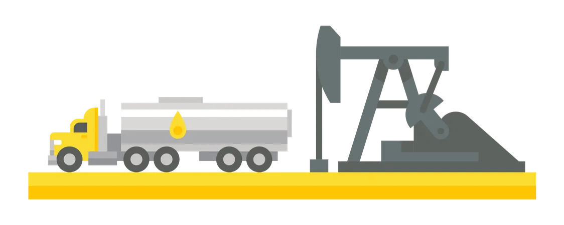 Oil drilling  Illustration