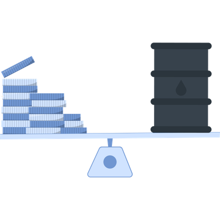 Oil energy cost  Illustration
