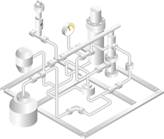 Oil industry channel  Illustration