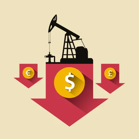Oil Industry Financial market Illustration