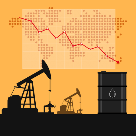 Oil Industry Financial market  Illustration