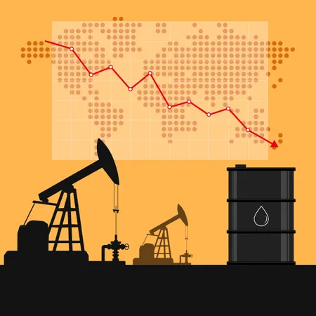 Oil Industry Financial market  Illustration