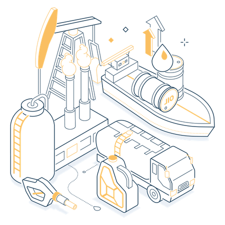 Oil industry  Illustration