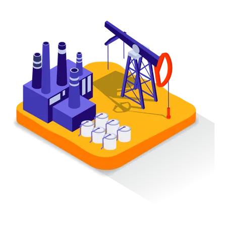 Oil industry  Illustration