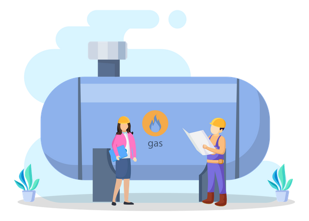 Oil Industry  Illustration